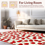 Vibrant Retro Floral Motif(Red)