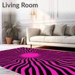 Whimsical Starburst Swirl Modern Artistic Design (Black) - ODIKA