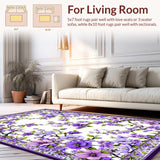 Vivid Pastoral Leaf Motif(Purple)