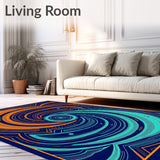 System Orbital Path Throw with Planetary Ring (Orange)