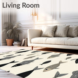 Coastal Fish Area Ocean Breeze Design(Beige)