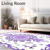 Whimsical Stardust Medallion with Floating Sparkle Embellishments (Purple)