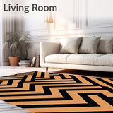 Exquisite Herringbone Chevron Zigzag Textured Fancy Embellishment(Brown)