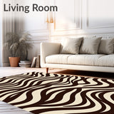 Classic Wave With Interlocking Curves And Flowing Lines(Brown)