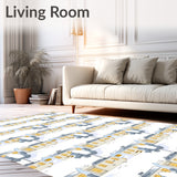 Winter Wonderland Scenic with Snowy Village Landscape(Beige)