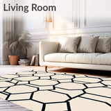 Hexagon Honeycomb Reversible with Contemporary Styling(Black)