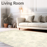 Desert Bloom Beige Bath Quick Dry Shower Mat(Beige)