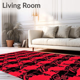 Classic Nordic Buffalo Check Interlocking Festive Style(Red)