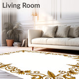 Desert Tapestry with Ornate Scrollwork and Starbursts(Gold)