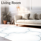 Mist Cloud with Ethereal Contours and Gentle Curves(White)