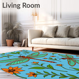 Dragonfly Meadow with Delicate Wing Details (Blue) - ODIKA