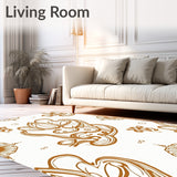 Heirloom Lotus Blossom Radiant Swirl Decorative Arrangement(Brown)