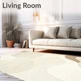Elegant Abstract Wave with Delicate Cream Swirls for Contemporary Spaces(Beige)
