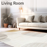 Boho Accent Floor Cover Oriental Indoor Distressed(Beige)