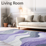 Mystic Current Grey & Lilac Flow Artistic(Purple)