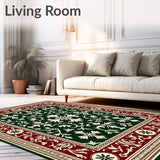 Heritage Mosaic Blossom Handwoven Artistic Treasure(Green)