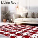 Seasonal Tartan Style with Interlocking Configuration(Red)