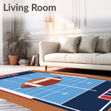 Football Field Gridlines Central Ball(Blue)