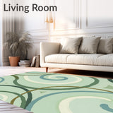 Nature Inspired Abstract Fluid Artisan Crafted(Green)