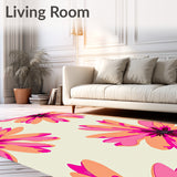 Watercolor Bloom Burst with Abstract Petals(Beige)