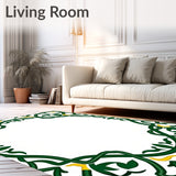 Enchanted Foliage Labyrinth Curved Border Artistic Impression (Green) - ODIKA