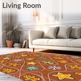 Holiday Delight Gingerbread Cookie Medley with Sprinkled Ornaments(Brown)