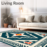 Heritage Pathway Collection With Elegant Southwestern Motifs(Blue)