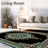 Medallion Symmetrical Ornate Traditional (Black) - ODIKA