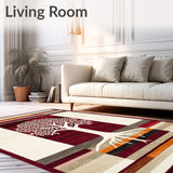 Desert Oasis Featuring Tree of Life Motifs and Modern Southwest(Red)