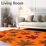 Autumn Harvest Maple Celebration Decorative Floor Accent(Orange)