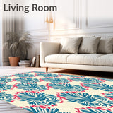 Artisan Damask Mosaic with Stylized Leaf Detailing(Ivory)