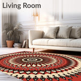 Bohemian Sacred Symbol Floor with Zen(Red)