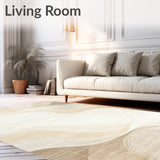 Whispering Wind Beige Subtle Texture Accent Art(Beige)
