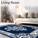 Rosette Damask Traditional Fancy Luxurious Arrangement(Blue)