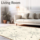 Celestial Constellation Starburst with Radiating Points Design(Beige)