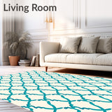 Transitional Lattice Modern Contemporary Interlocking (Blue) - ODIKA