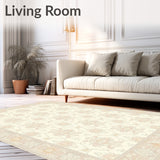 Elegant Neutral with Textured Floral(Beige)