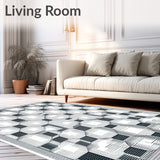 Sleek Black and Geometric Featuring Interlocking Hexagons(Black)