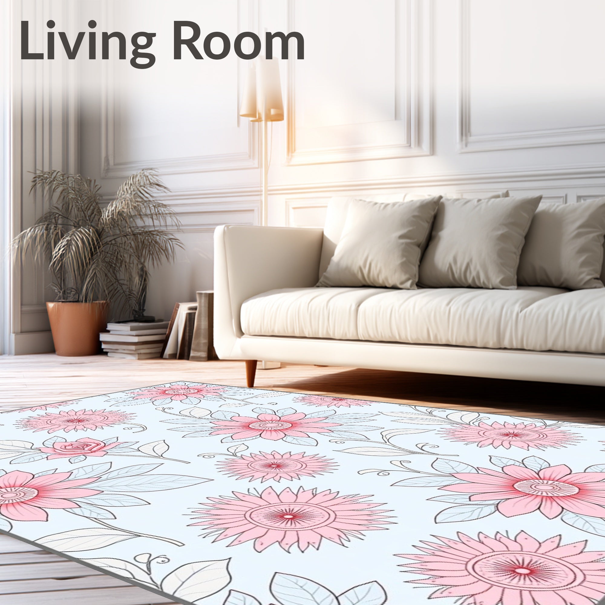 Luxurious Blooming Floral Fantasy Wonderland Swirl Dream Tapestry (Pink) - ODIKA