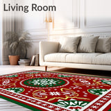 Frosted Mosaic Radiant Ornamental(Red)