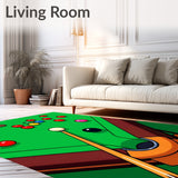 Snooker Table Balls Cue Stick Motif(Green)