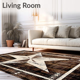 Texas Entry Classic Rustic Welcome Floor(Brown)