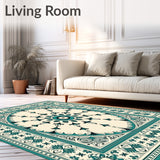 Medallion Abstract Anti Slip (Teal)