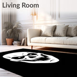 Haunting Phantom Scream Face Tufted Decorative(Black)