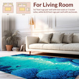 Teal Jellyfish Abstract Design(Blue)