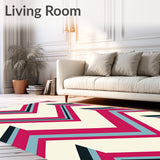 Chevron with Bold Directional Lines(Pink)