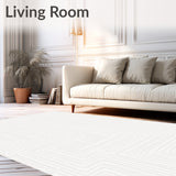 Interlocking Maze Modern Luxe Design (White)