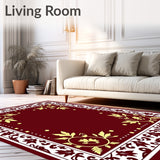 Enchanted Yuletide Celebration Fancy Dwelling Adornment(Maroon)