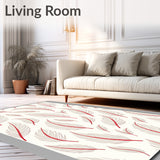 Minimalist Feather with Misty Grey and Blush Highlights(White)