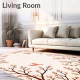 Enchanted Garden Songbirds Dancing Through Blooming Branches Design(Brown)